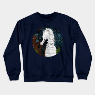 White seahorse Crewneck Sweatshirt